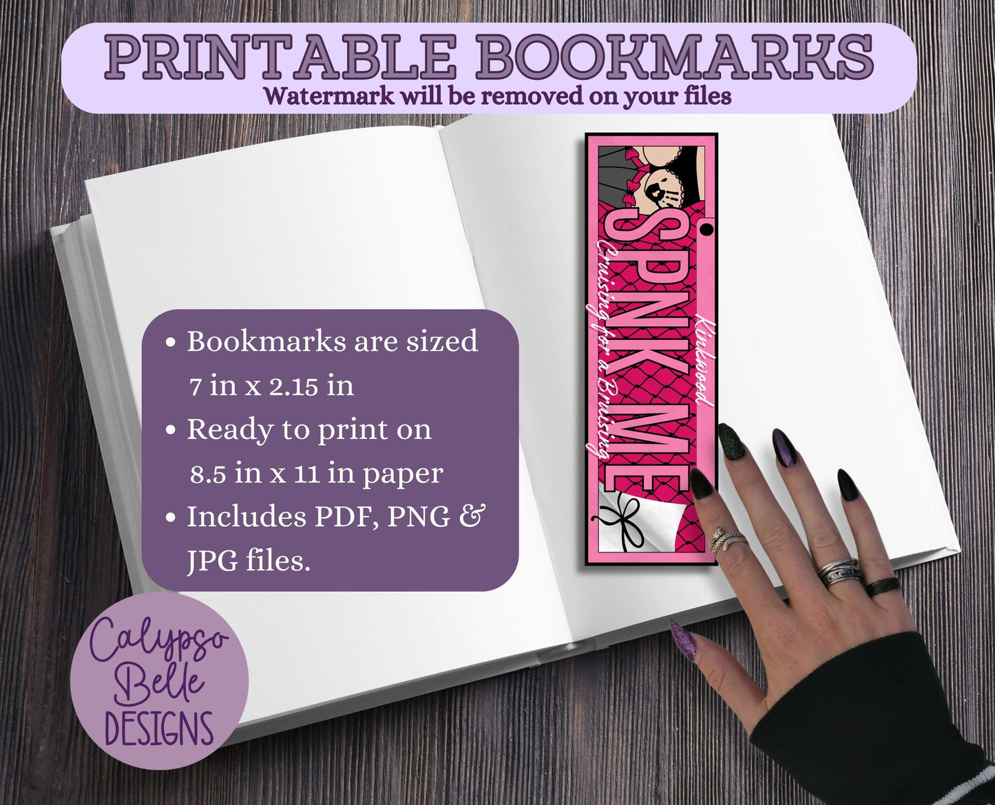 Bookish License Plates Printable Bookmarks, Smut Reader Bundle