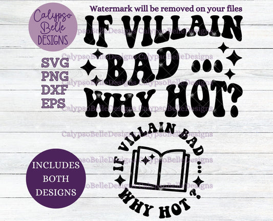 If Villain Bad ... Why Hot?, Wavy Retro with Pocket Design