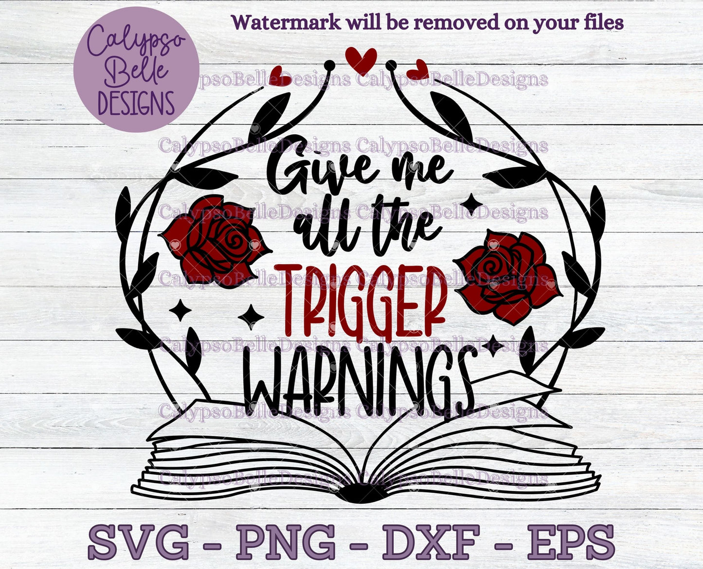 Give me all the Trigger Warnings Bookish Design