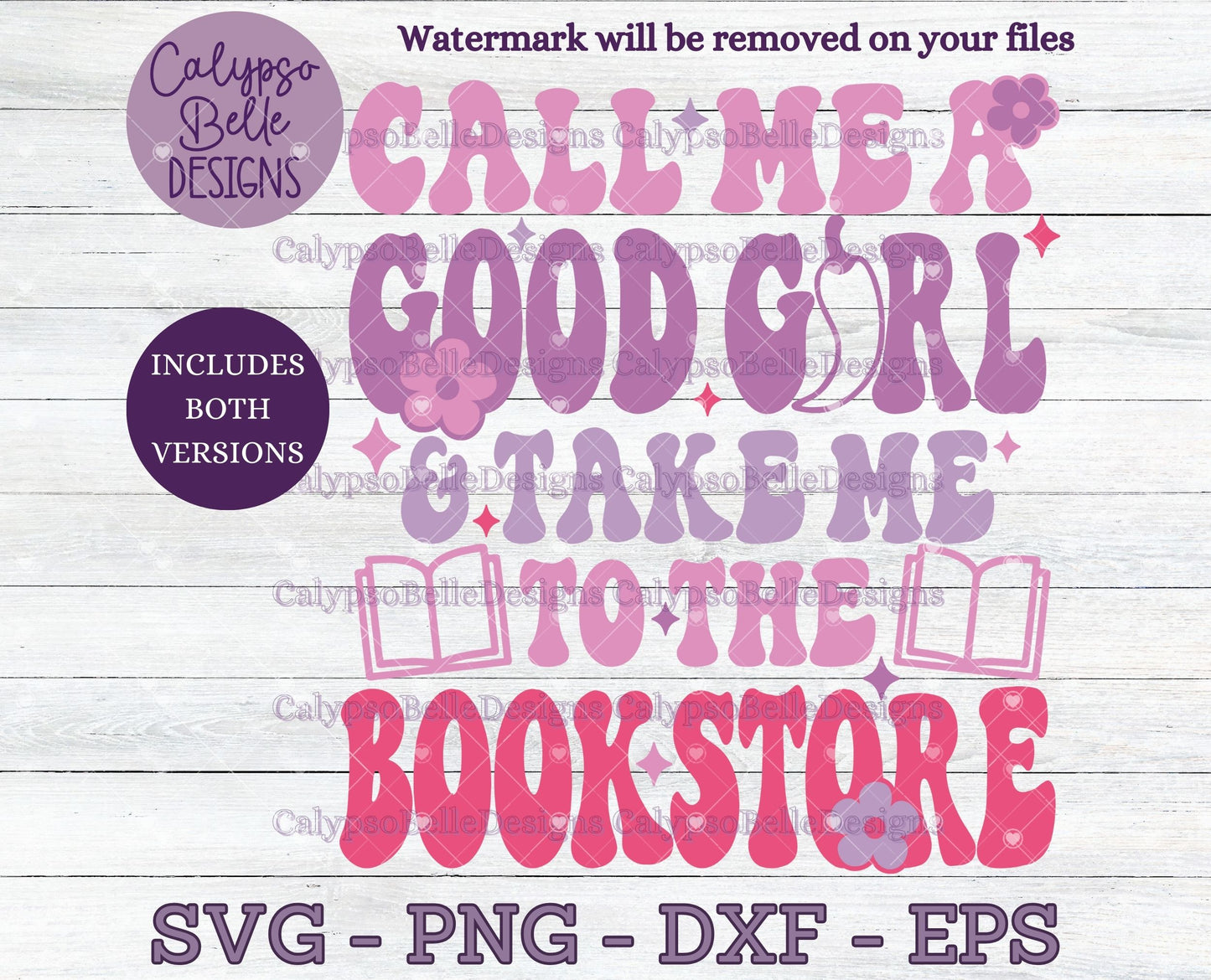 Call me a good girl & take me to the bookstore, Retro Bookish Design