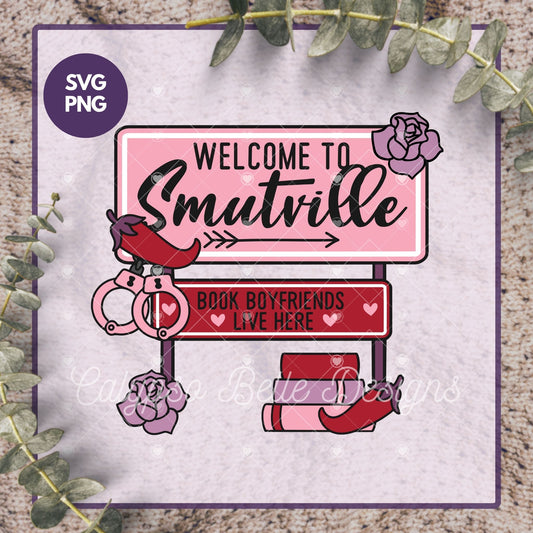 Smutville, Retro Bookish Street Sign Design