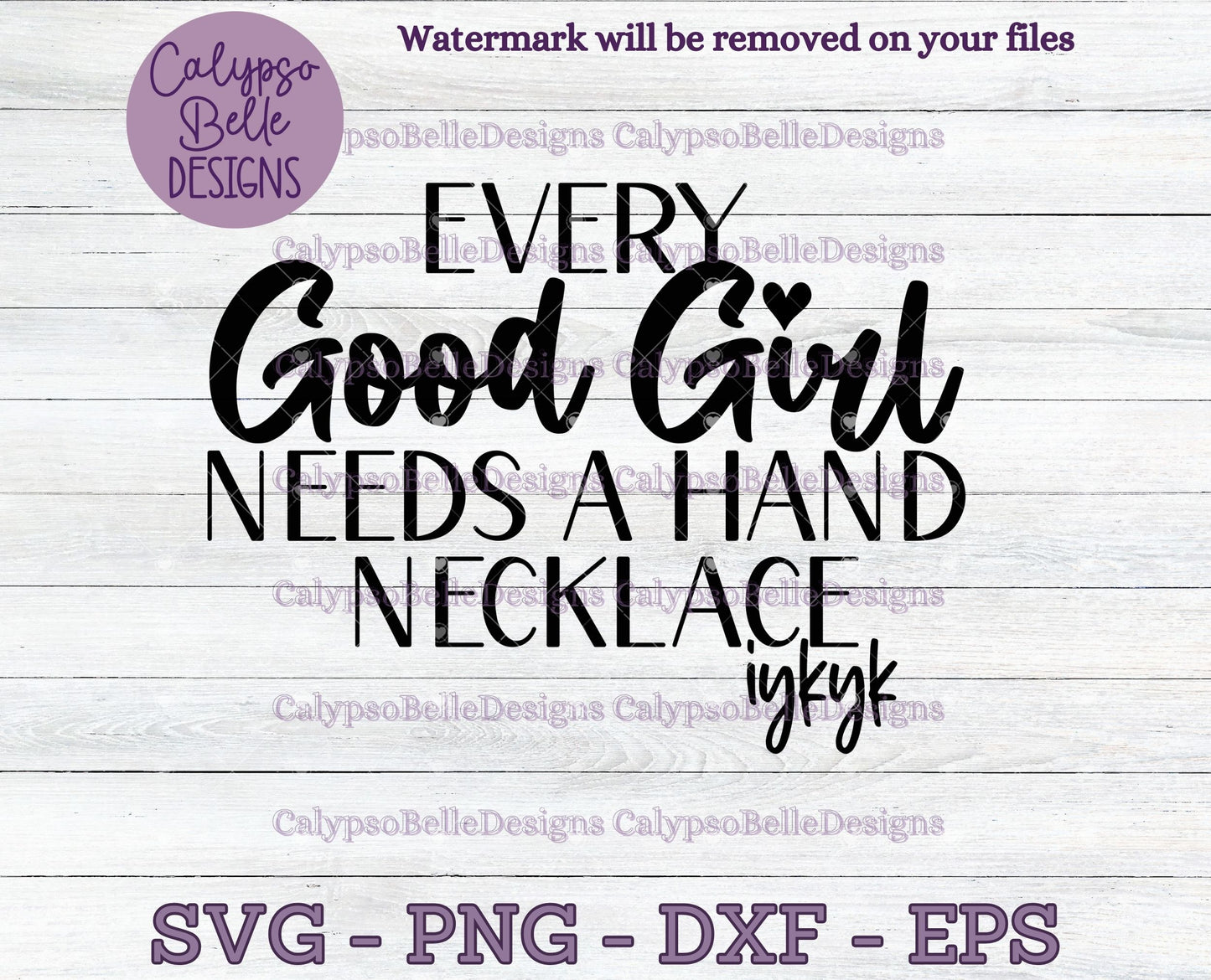 Every Good Girl Needs a Hand Necklace Design