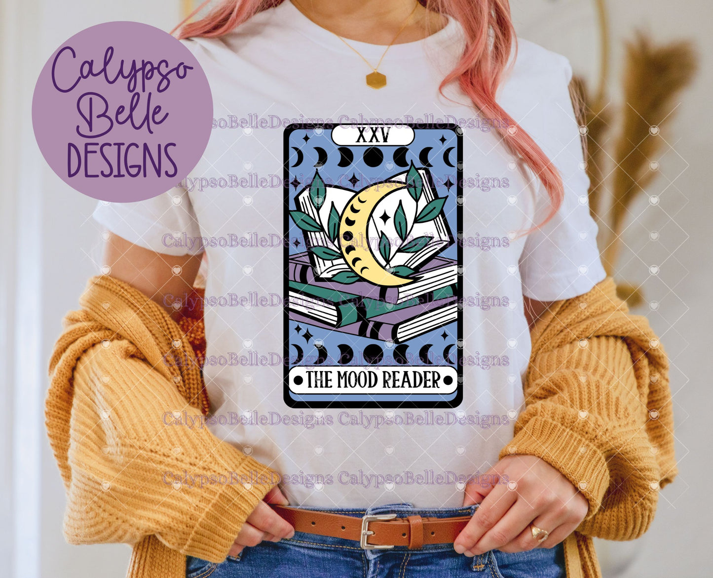 The Mood Reader Tarot Card, Bookish Design