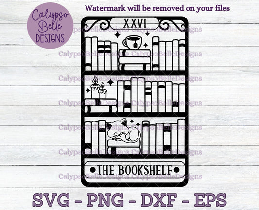 The Bookshelf Tarot Card Bookish Design