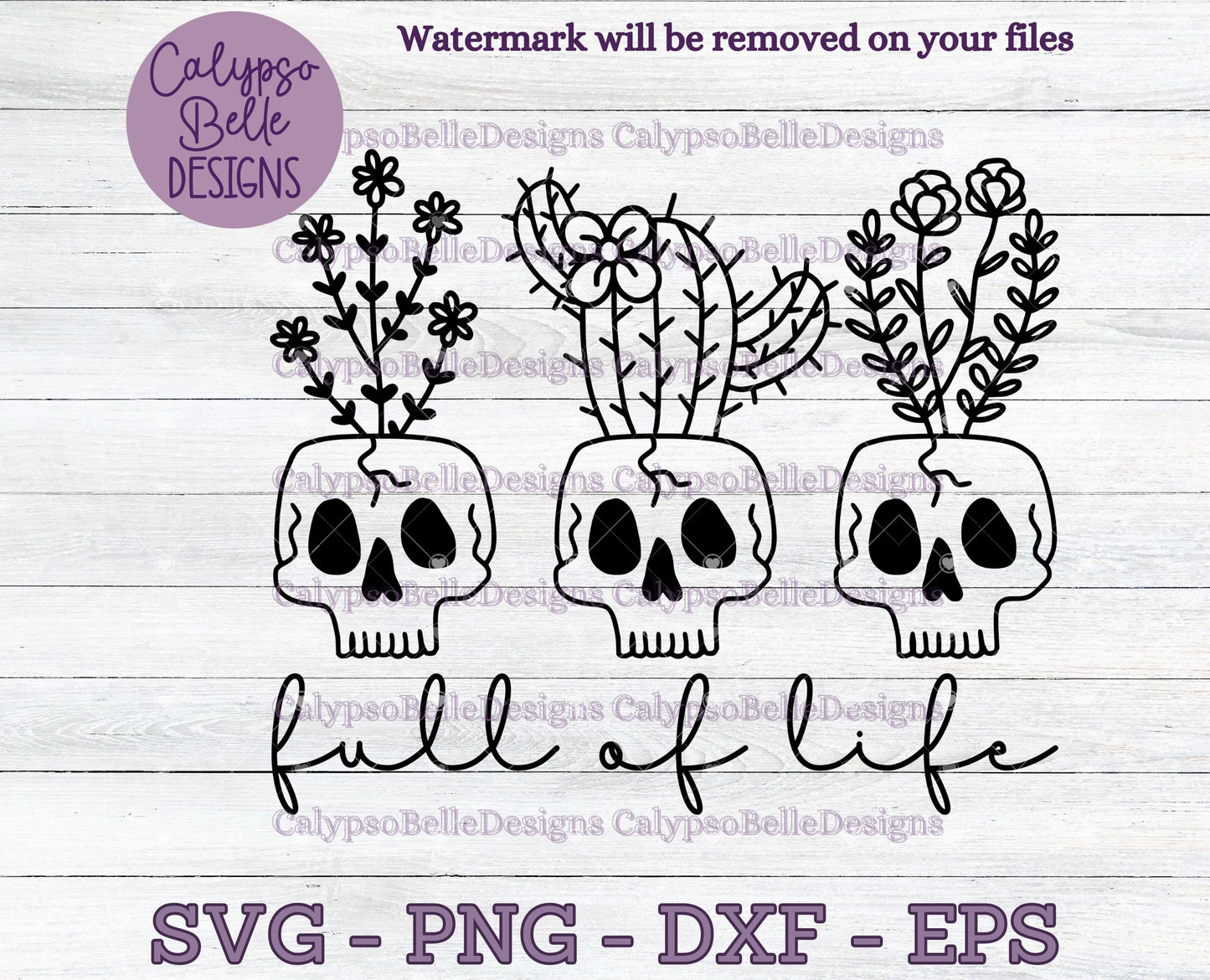 Full of Life, Skull Planters, Gothic Emo Design