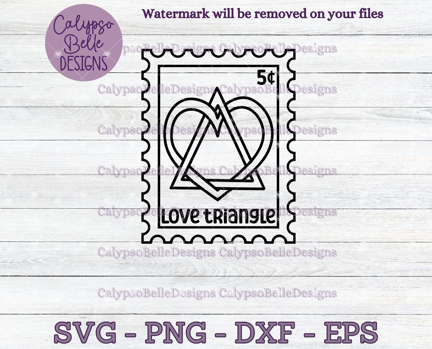 Love Triangle, Trope Stamps, Bookish Stamps, Bookish Design