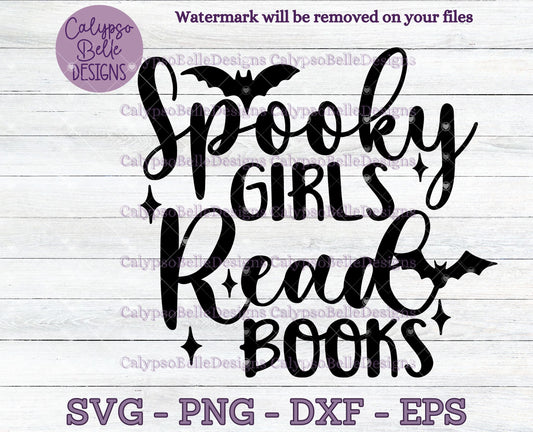 Spooky Girls Read Books, Bookish Design