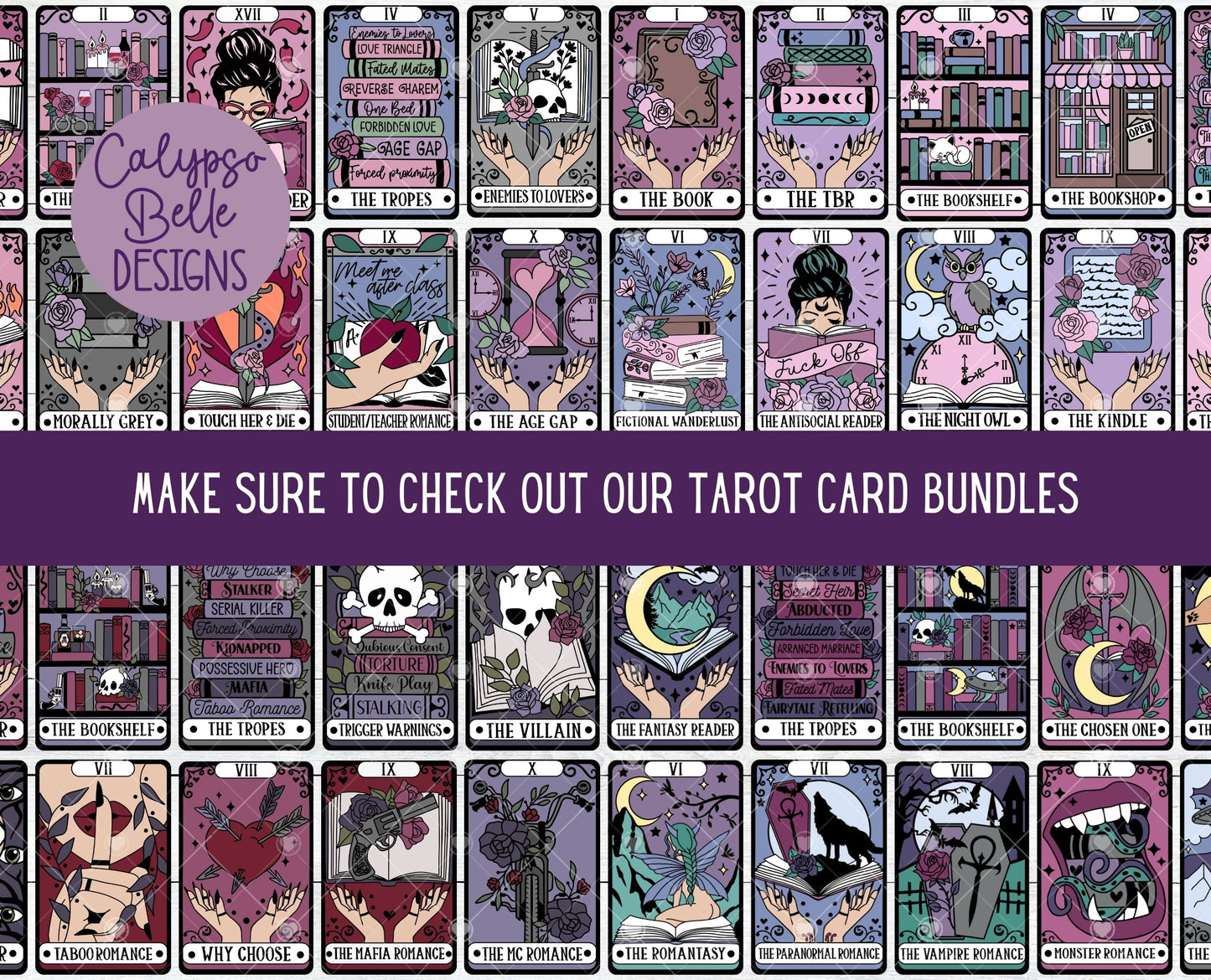 Kinky Tarot Card Collection Bundle, Good Girl, Bookish Designs