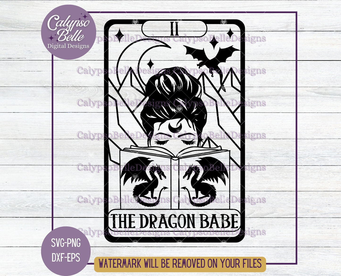 The Dragon Babe, Bookish Tarot Card Design