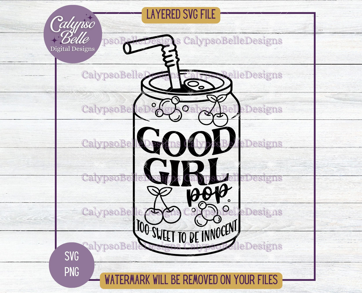 Good Girl Pop, Soda Pop Bookish Design