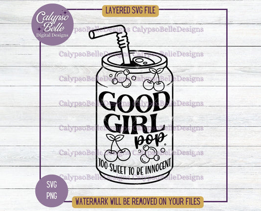 Good Girl Pop, Soda Pop Bookish Design