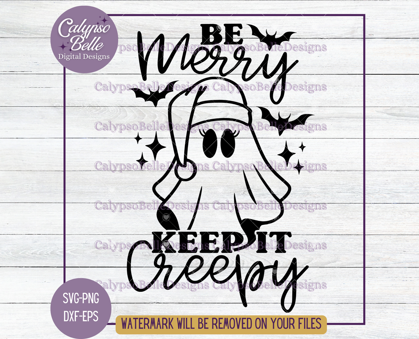 Be Merry Keep it Creepy, Christmas Ghost, Christmas Design