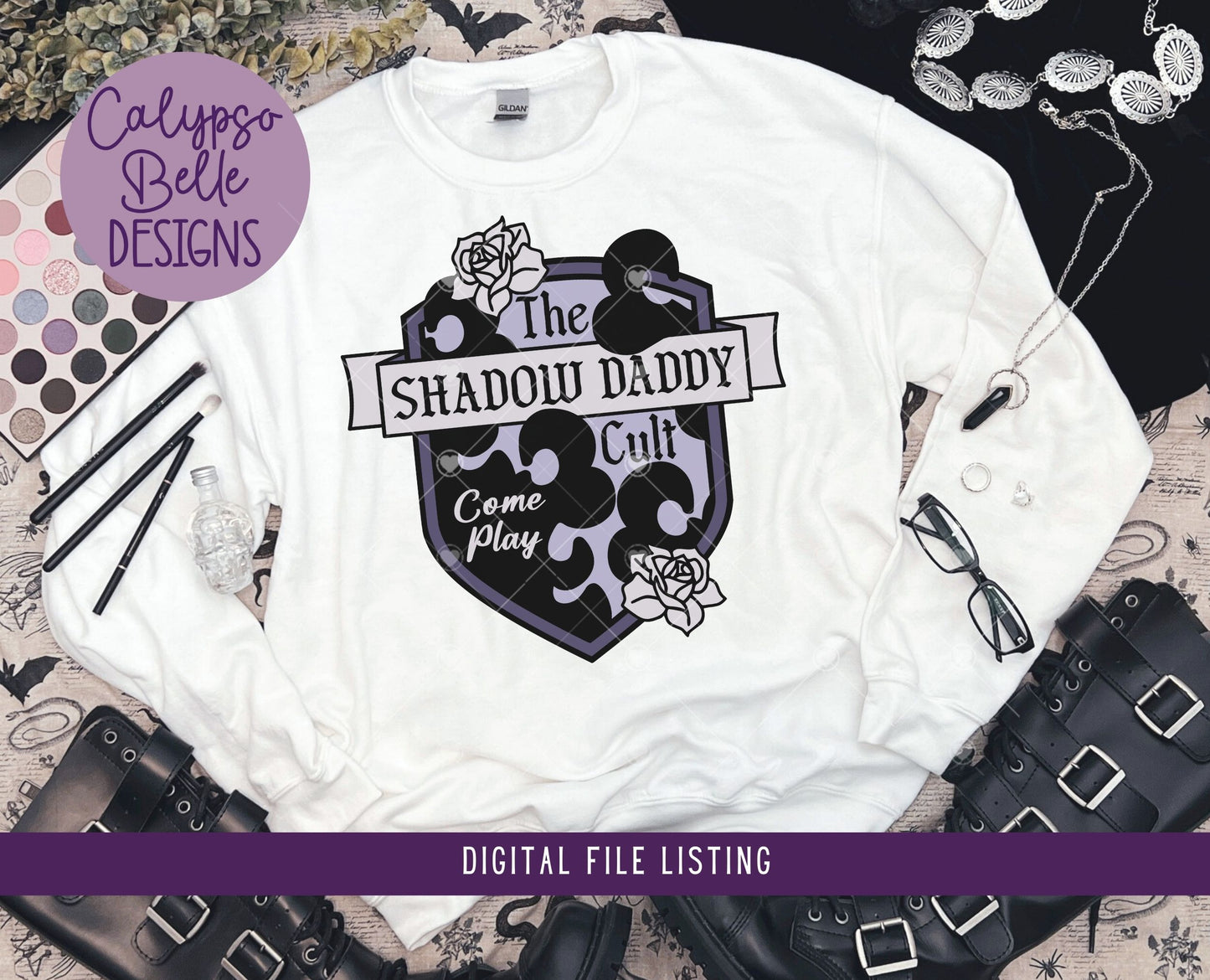 Shadow Daddy Cult, Bookish Badge Design