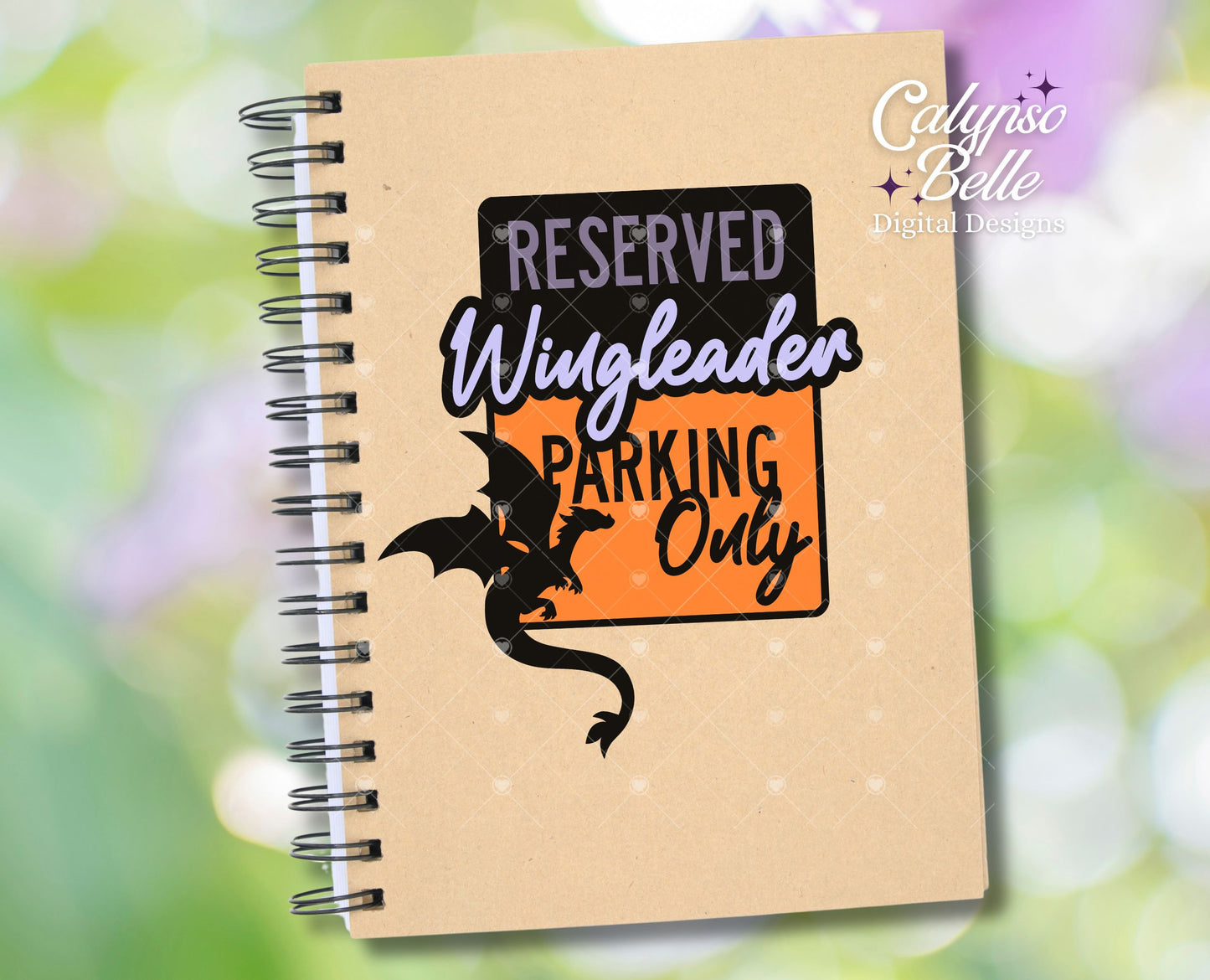 Reserved Wingleader Parking Only, Dragon Bookish Design