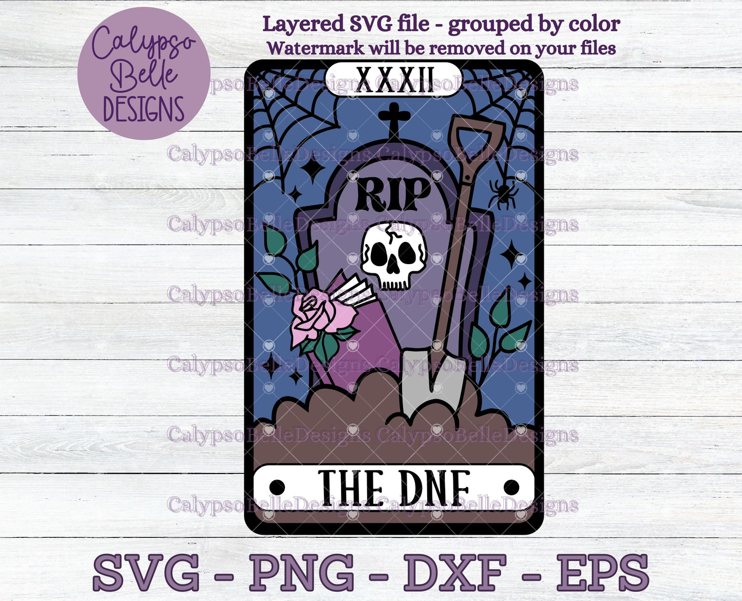 The DNF, Did Not Finish, Bookish Tarot Card Design, Book Journal