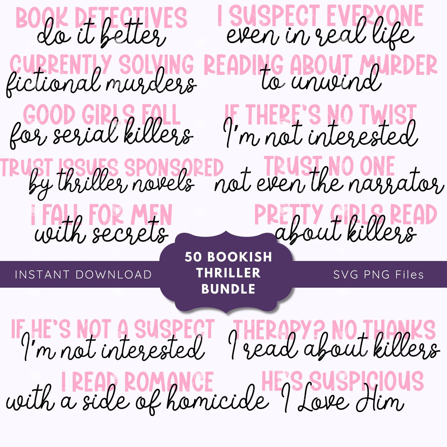 Murder Mystery, True Crime, Thriller Girlie Bookish Bundle