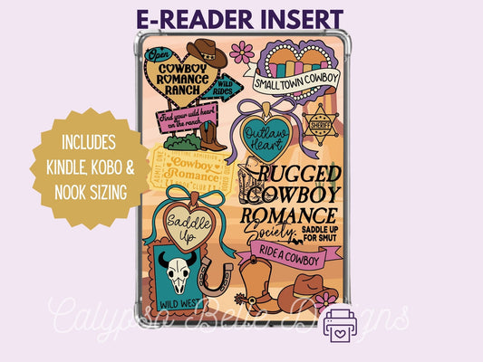 Cowboy Romance, Printable Kindle & Kobo Insert