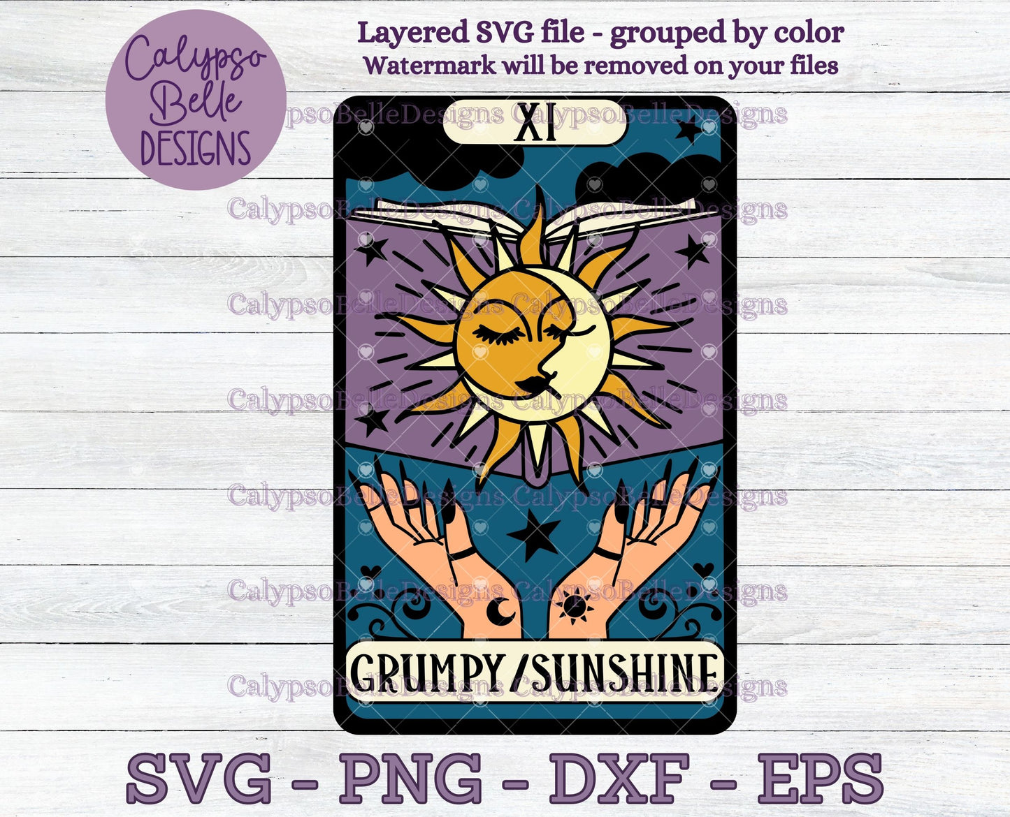 Grumpy & Sunshine Tarot Card Design