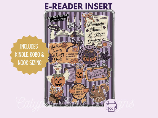 Spooky Fall Reader, Autumn, Printable Kindle & Kobo Insert