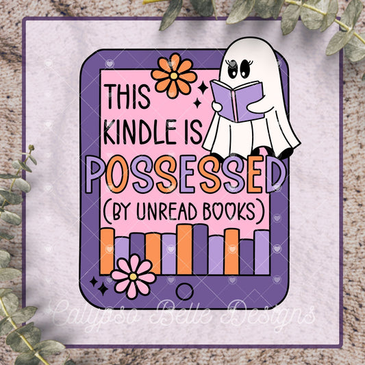 This Kindle is Possessed, Spooky Bookish TBR, Halloween Design