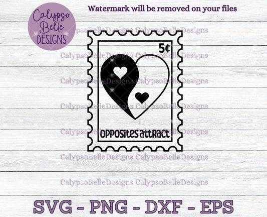 Opposites Attract, Trope Stamps, Bookish Stamps, Bookish Design