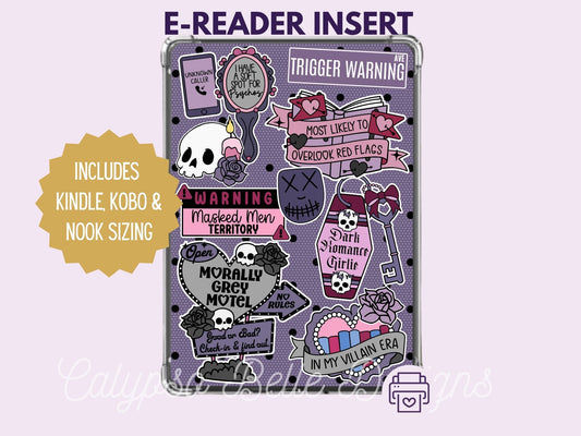 Dark Romance, Printable Kindle & Kobo Insert