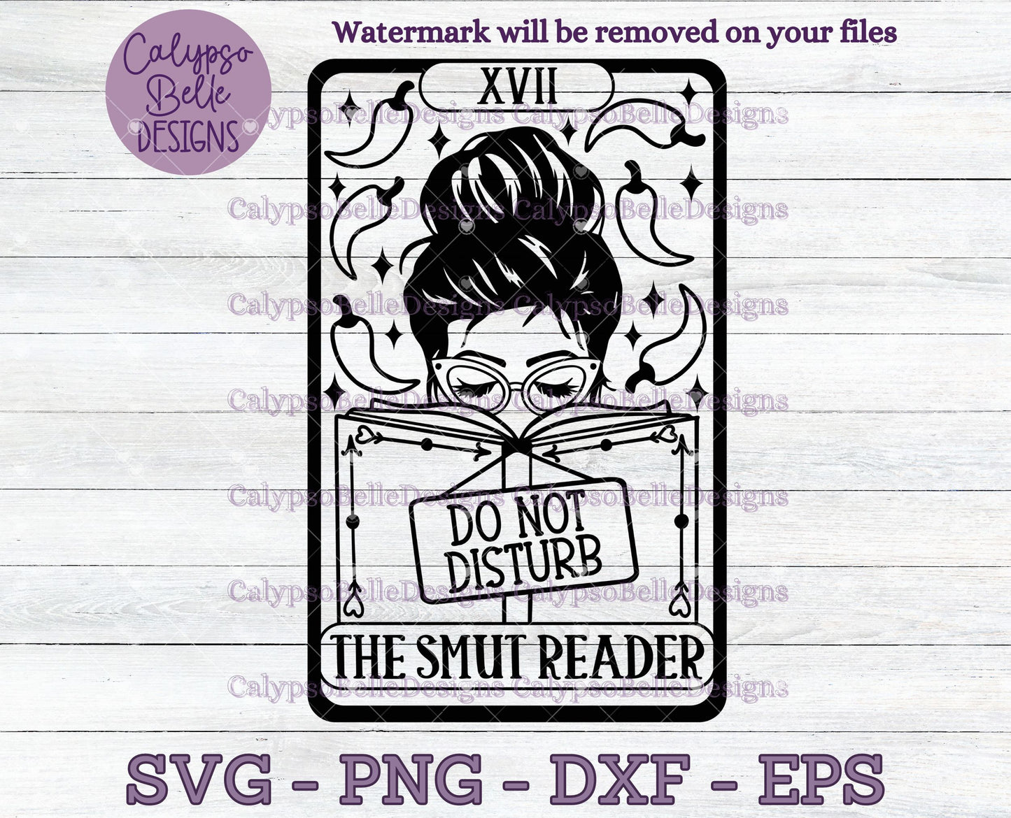 The Smut Reader Tarot Card, Bookish Design