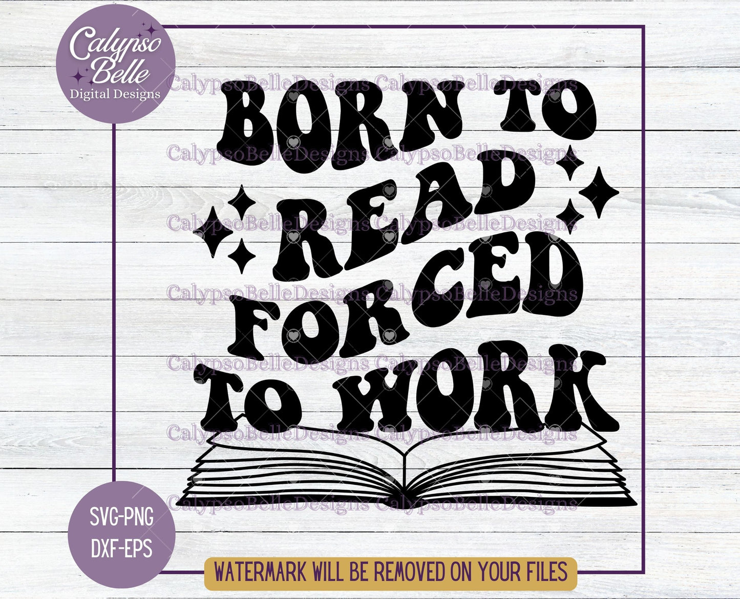 Born to Read Forced to Work, Bookish Design