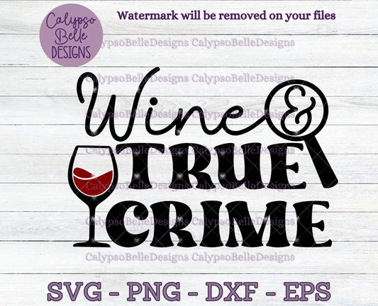 Wine and True Crime, Couch Detective, True Crime Design