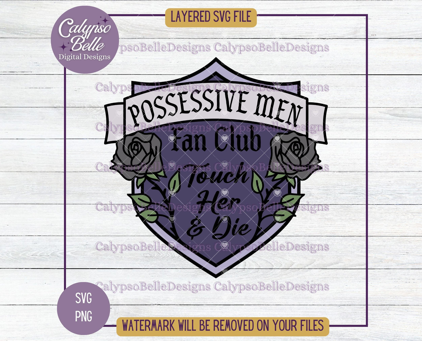 Possessive Men Fan Club, Bookish Badge Design