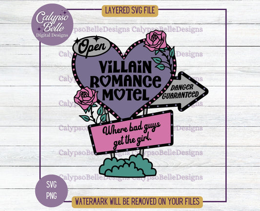 Villain Romance Motel, Retro Bookish Motel Design