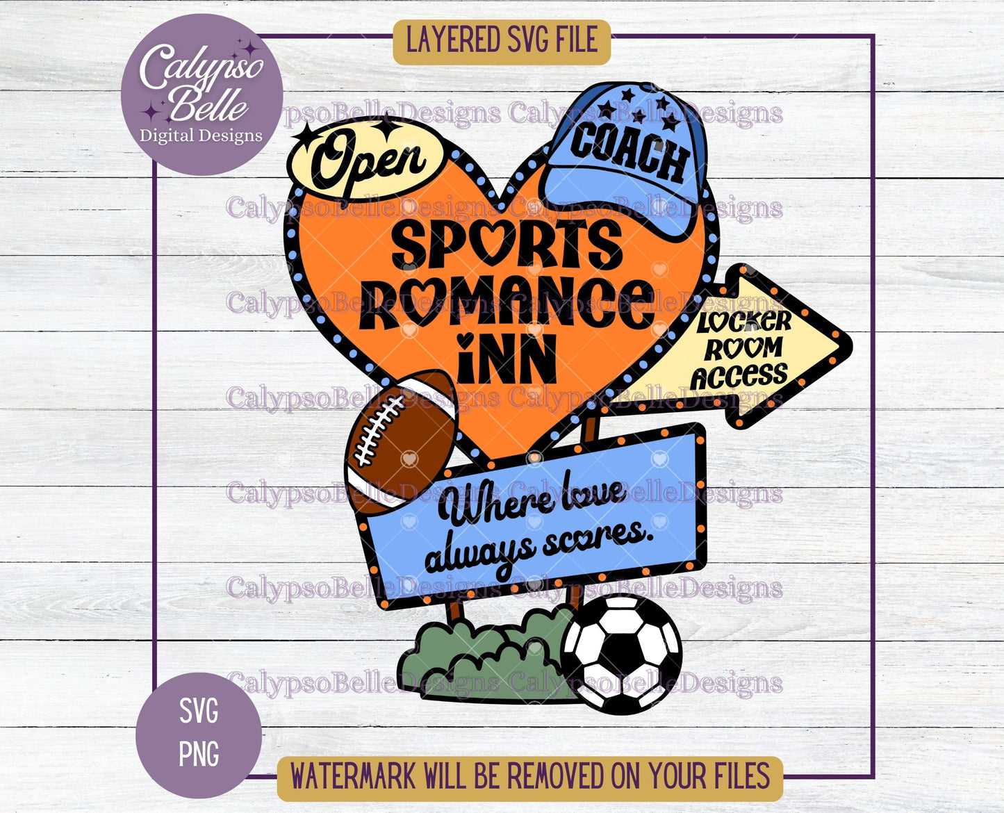 Sports Romance Inn, Retro Bookish Motel Design