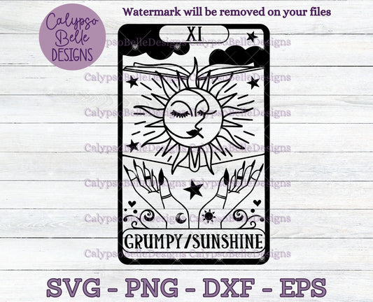 Grumpy & Sunshine Tarot Card Design