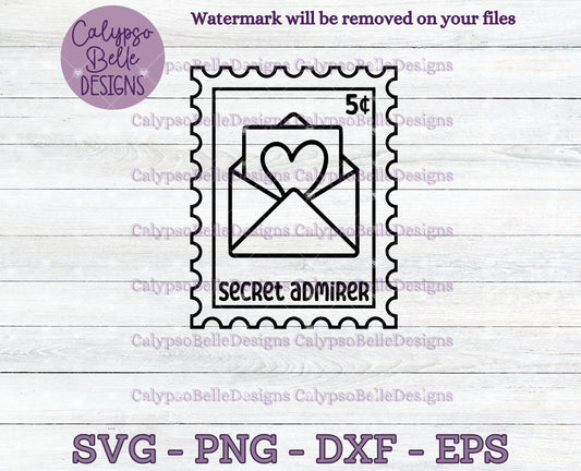 Secret Admirer, Trope Stamps, Bookish Stamps, Bookish Design