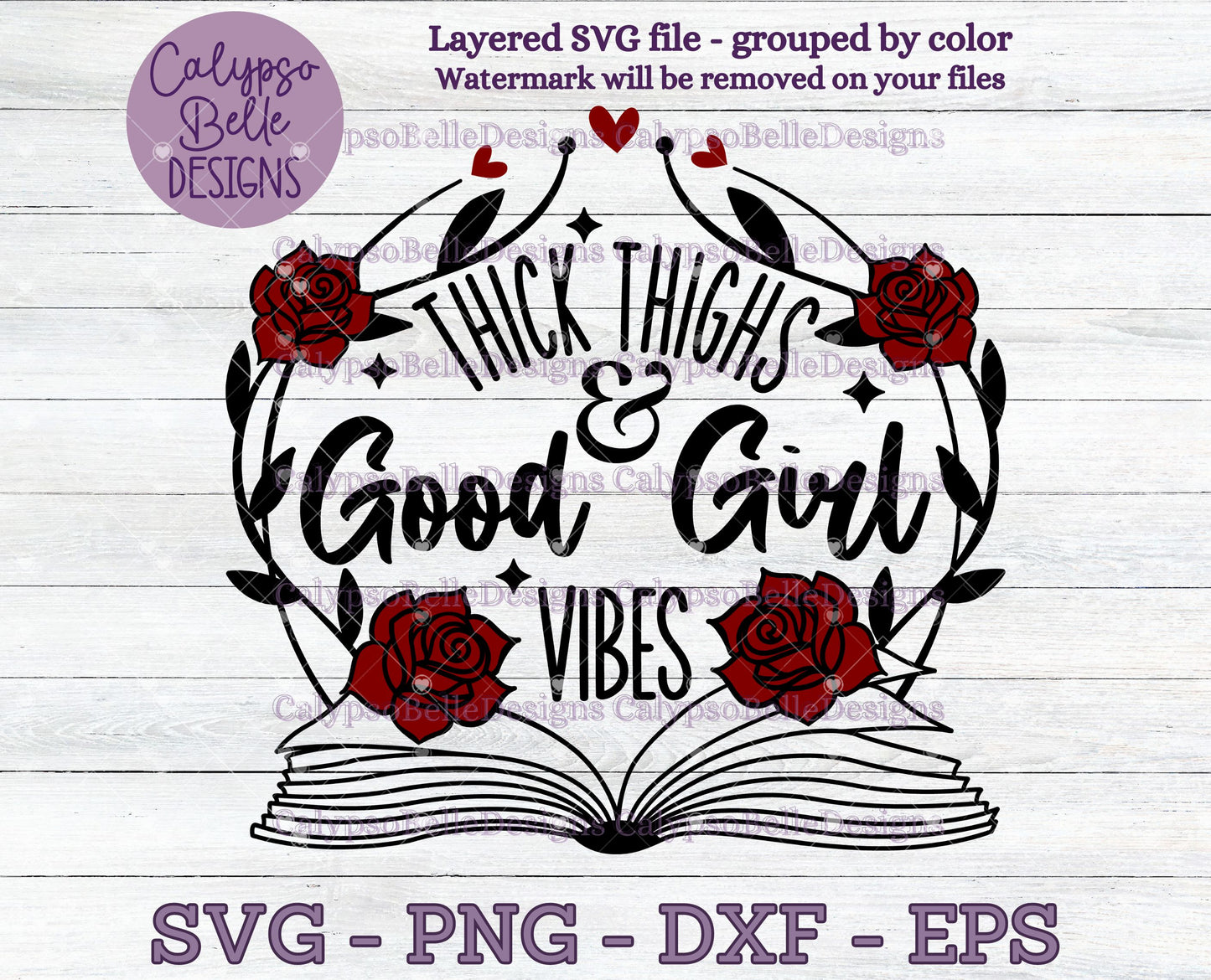 Thick Thighs & Good Girl Vibes, Bookish Design