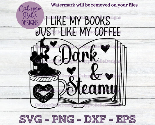 I Like my Books Like my Coffee: Dark & Steamy Design