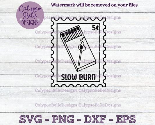 Slow Burn, Trope Stamps, Bookish Stamps, Bookish Design