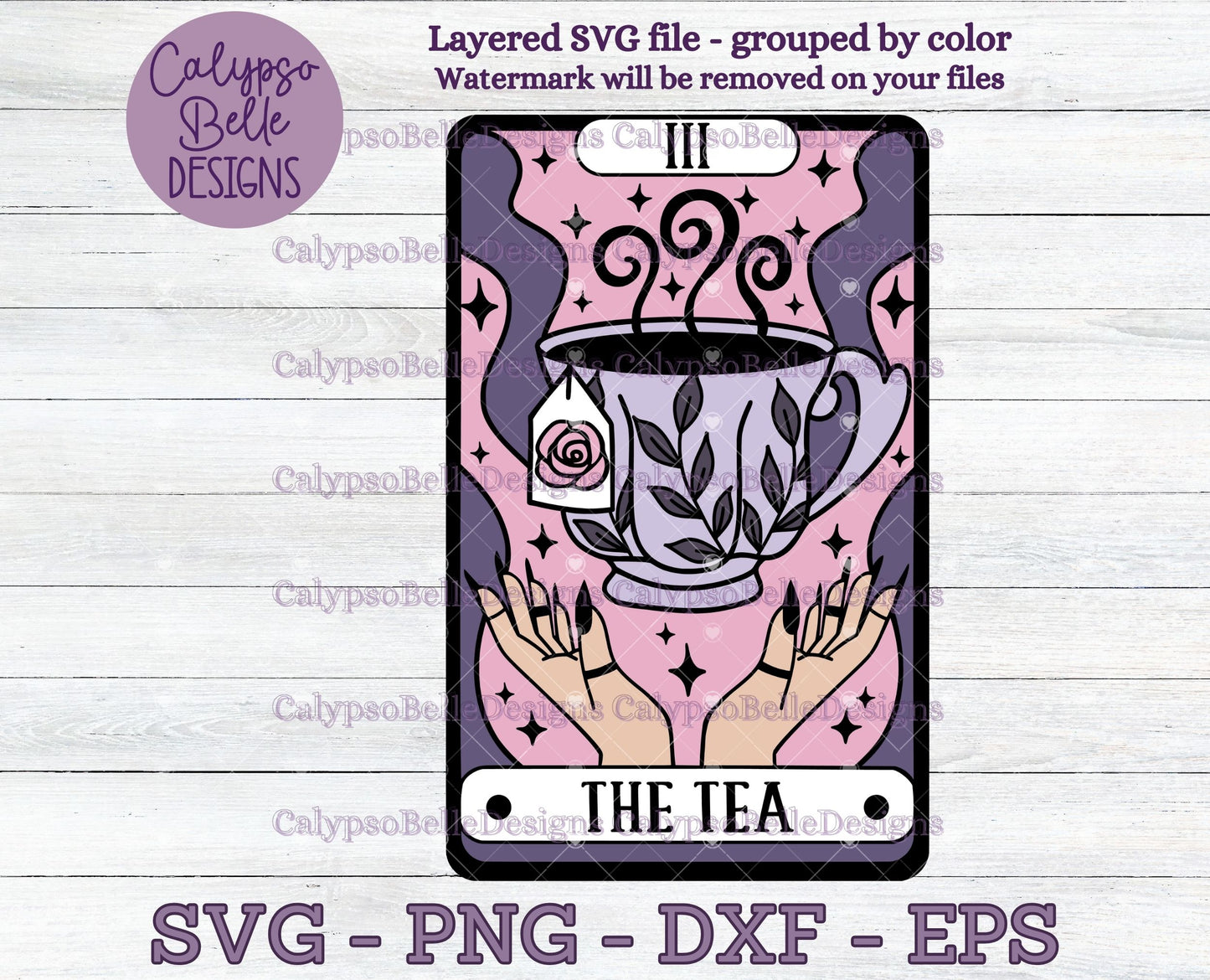 The Tea Tarot Card Design