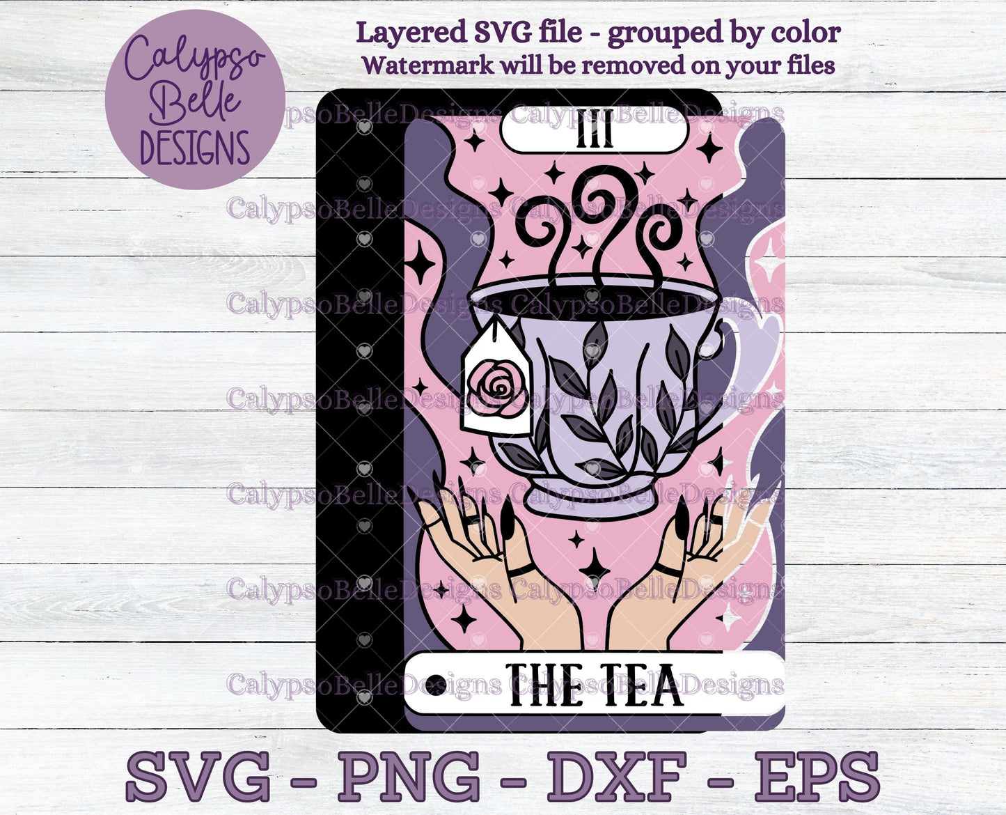 The Tea Tarot Card Design