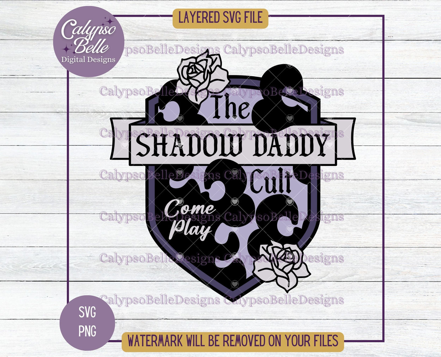 Shadow Daddy Cult, Bookish Badge Design