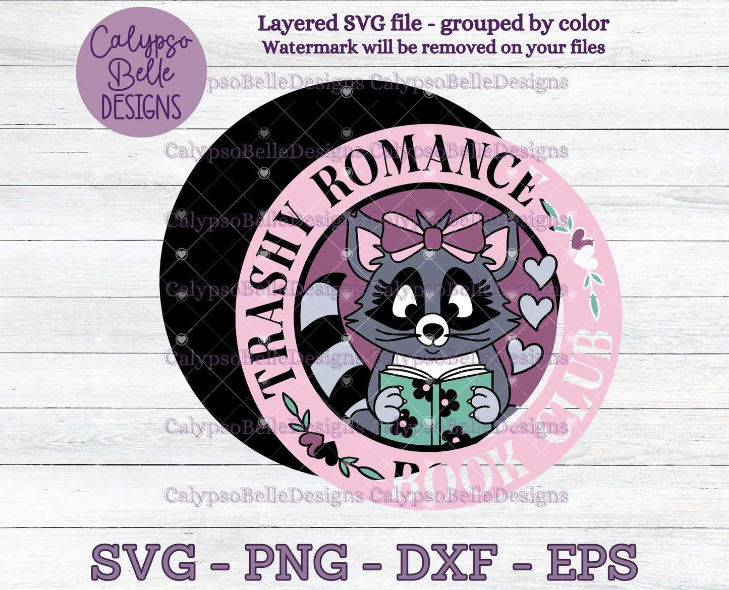 Trashy Romance Book Club, Bookish Raccoon, Bookish Design