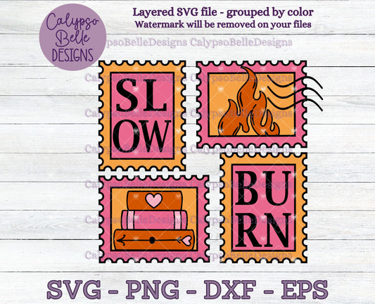 Slow Brun Stamps, Bookish Stamps, Bookish Design