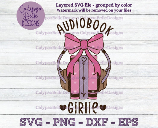 Audiobook Girlie, Bookish Design