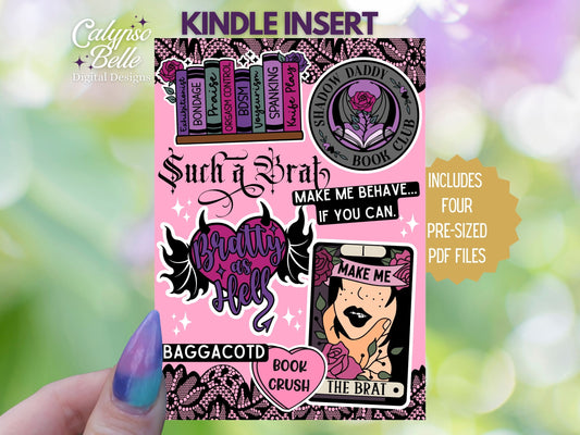 Brat Reader, Printable Kindle Insert