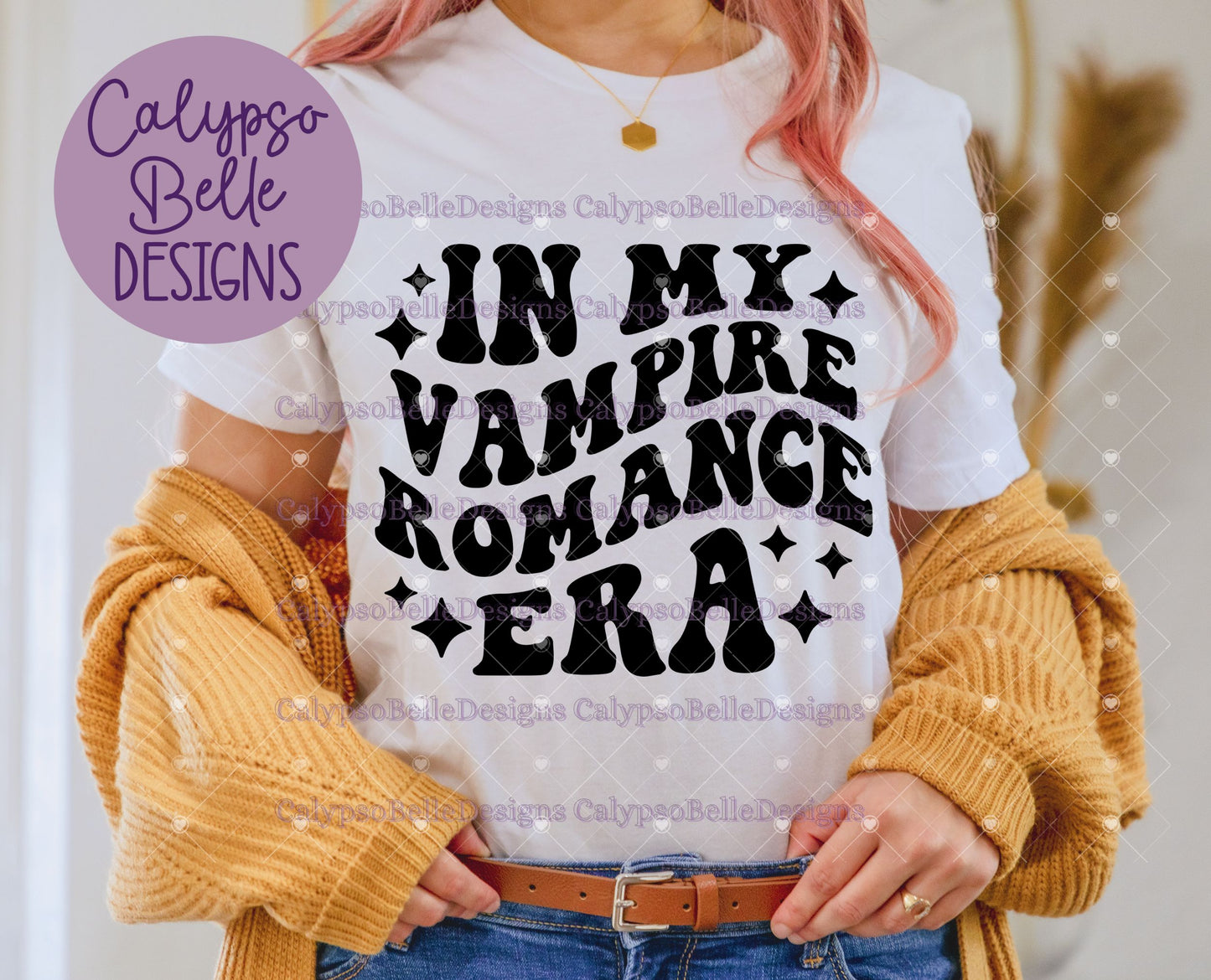 In My Vampire Romance Era, Wavy Retro with Pocket Design