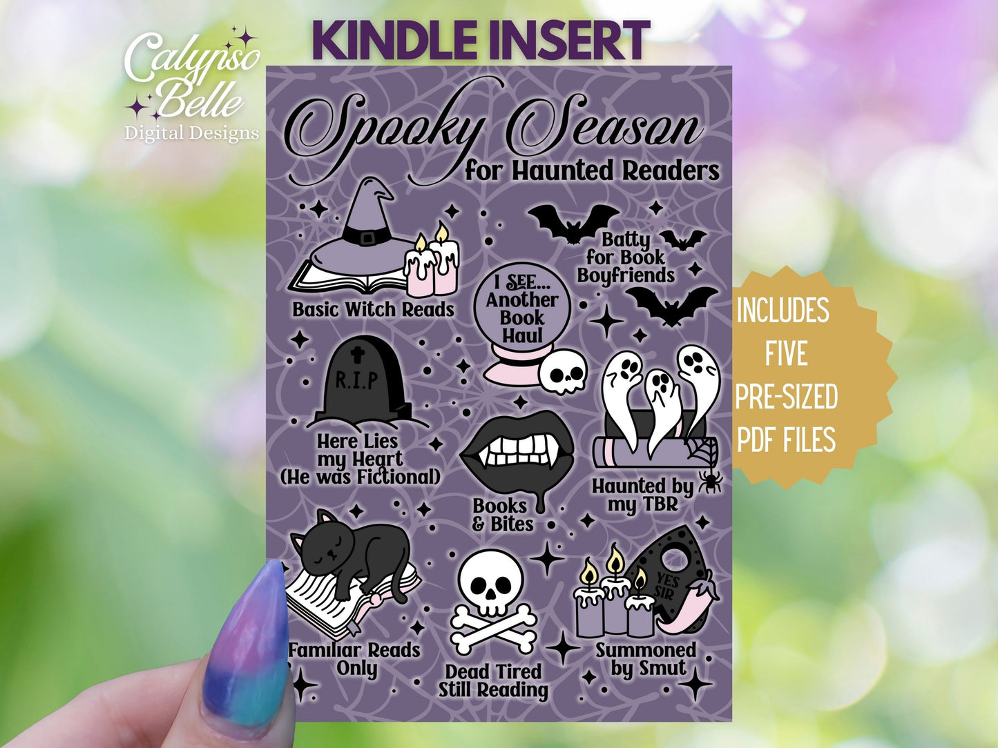 Spooky Season, Halloween Printable Kindle Inser
