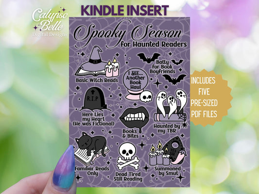 Spooky Season, Halloween Printable Kindle Inser
