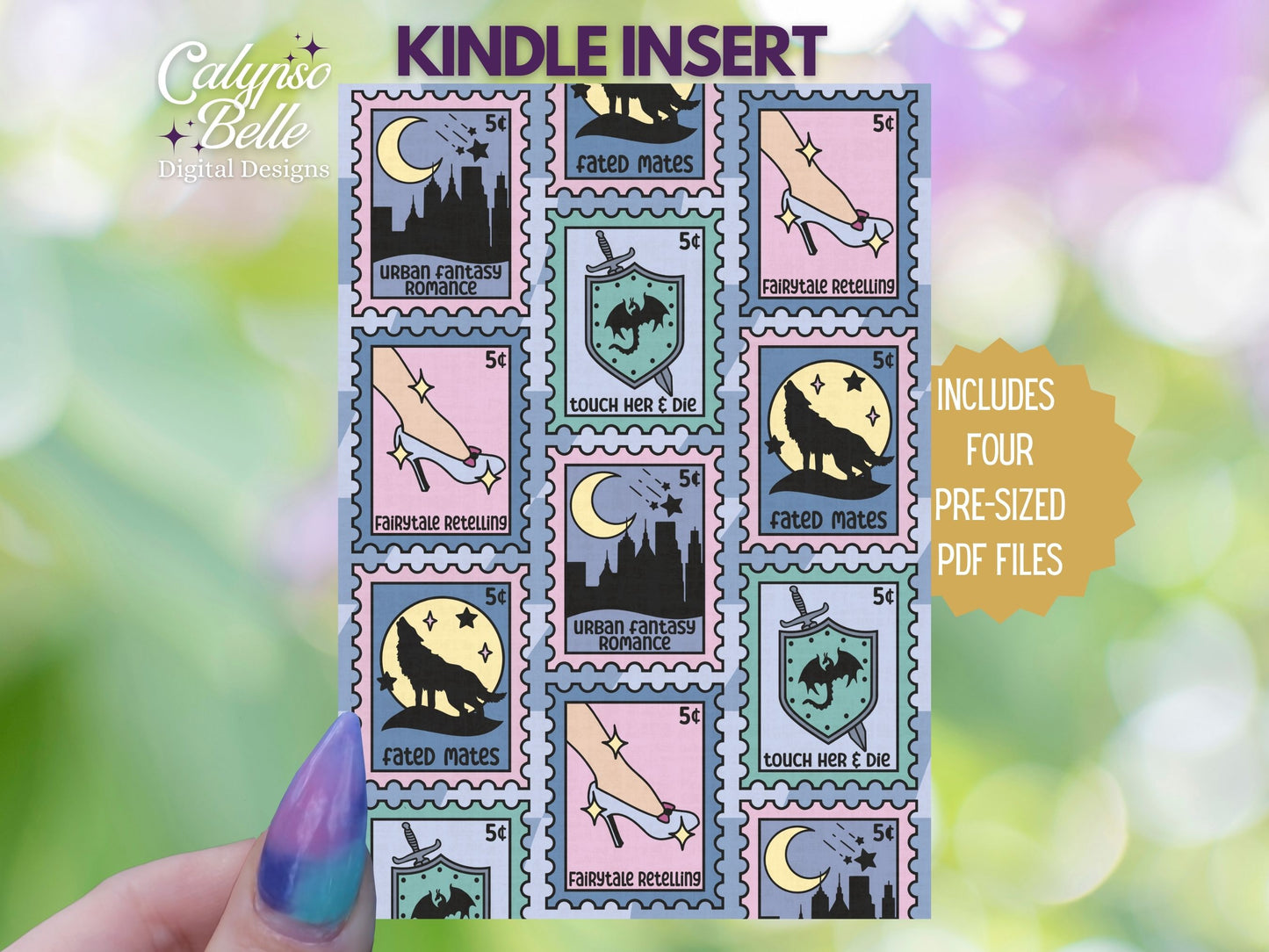 Fantasy Romance, Romantasy Printable Kindle Insert