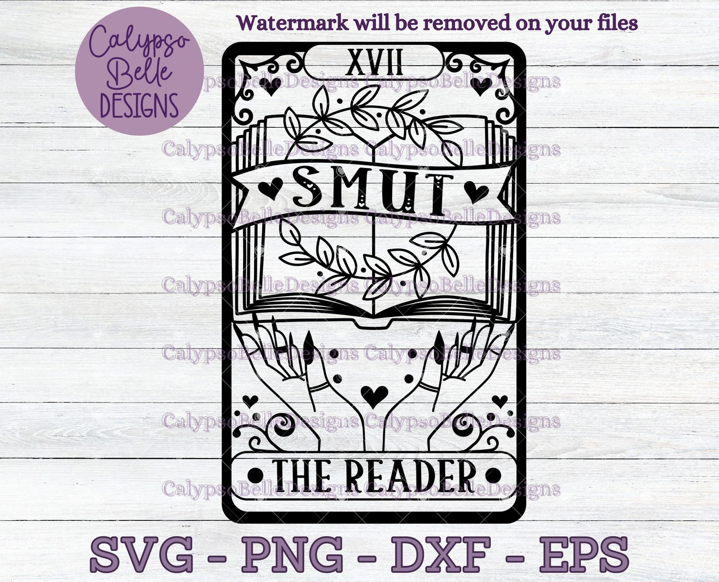 Smut The Reader Tarot Card, Bookish Design