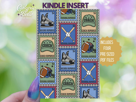 Sports Romance Trope Stamps, Printable Kindle Insert